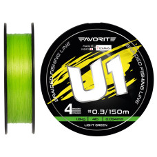Шнур Favorite U1 PE 4x 0.270mm 150m Light Green