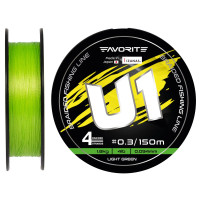 Шнур Favorite U1 PE 4x 0.296mm 150m Light Green