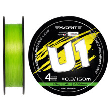 Шнур Favorite U1 PE 4x 0.296mm 150m Light Green