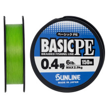 Шнур Sunline Basic PE 0.121мм 150м Light Green