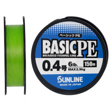 Шнур Sunline Basic PE 0.132мм 150м Light Green