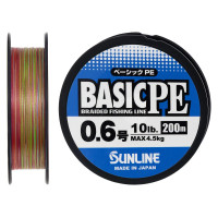 Шнур Sunline Basic PE 0.132мм 200м Multi Color