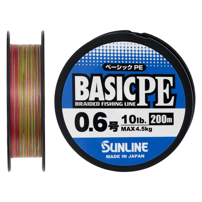 Шнур Sunline Basic PE 0.209мм 200м Multi Color