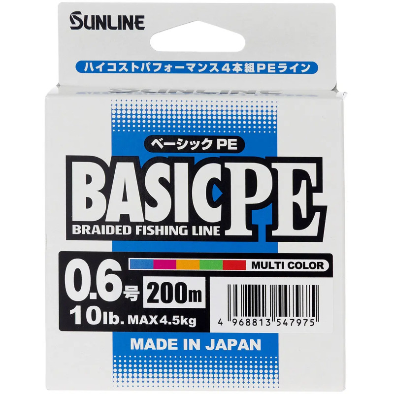 Шнур Sunline Basic PE 0.209мм 200м Multi Color