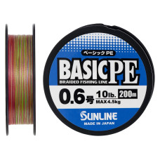Шнур Sunline Basic PE 0.242мм 200м Multi Color