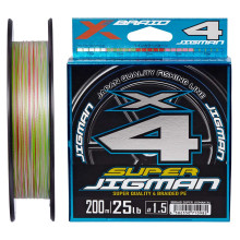 Шнур YGK X-Braid Super Jigman X4 0.205мм 200м Multi Color