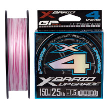 Шнур YGK X-Braid Upgrade X4 0.104мм 150м White/Pink