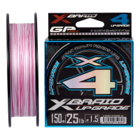 Шнур YGK X-Braid Upgrade X4 0.128мм 150м White/Pink