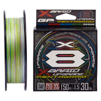 Шнур YGK X-Braid Upgrade X8 Pentagram 0.117мм 150м Multi Color