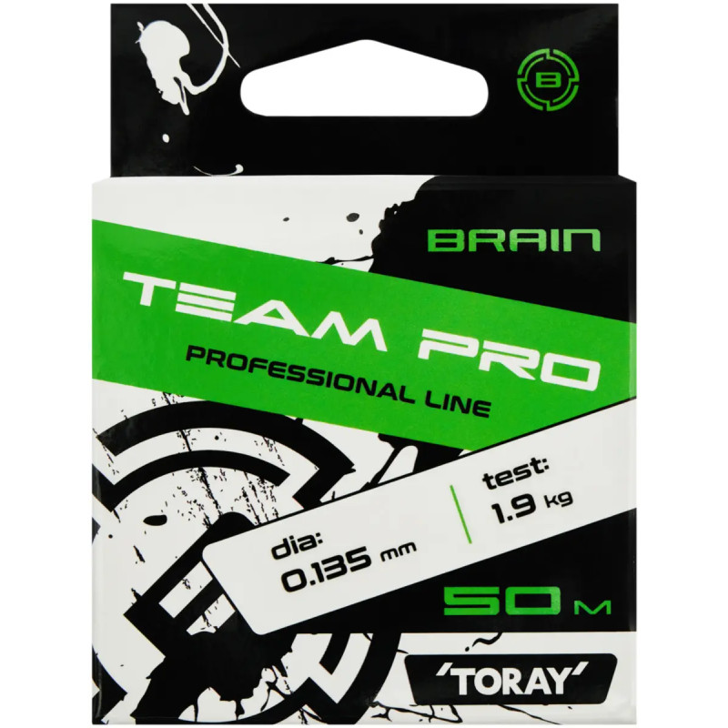 Волосінь Brain Team Pro 50m 0.267mm 6.9kg Clear