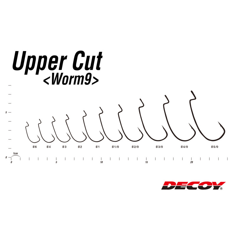 Гачок Decoy Worm9 Upper Cut #2/0 (8 шт/уп)