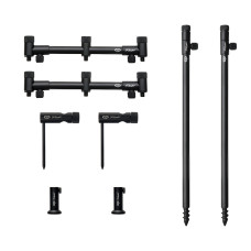 Набір стійок із буз-барами для трьох вудилищ Carp Pro Rondel 3 Rods Stand Kit