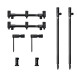 Набір стійок із буз-барами для трьох вудилищ Carp Pro Rondel 3 Rods Stand Kit