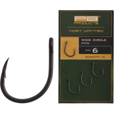Крючок карповый PB Products Wide Circle Hook PTFE №8 (10шт/уп)