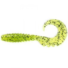 Твістер Fishup Fancy Grub 2.5" #055 Chartreuse/Black