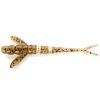 Червь Fishup Flit 1.5" #045 Green Pumpkin/Red & Black