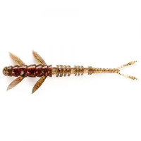 Червь Fishup Flit 2" #045 Green Pumpkin/Red & Black