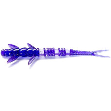 Червь Fishup Flit 2" #060 Dark Violet/Peacock & Silver