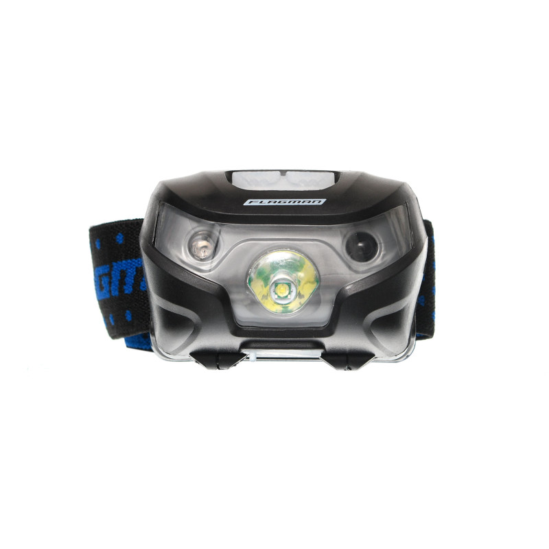 Ліхтарик налобний Flagman Head Lamp 3 режими (sensor) з акумулятором