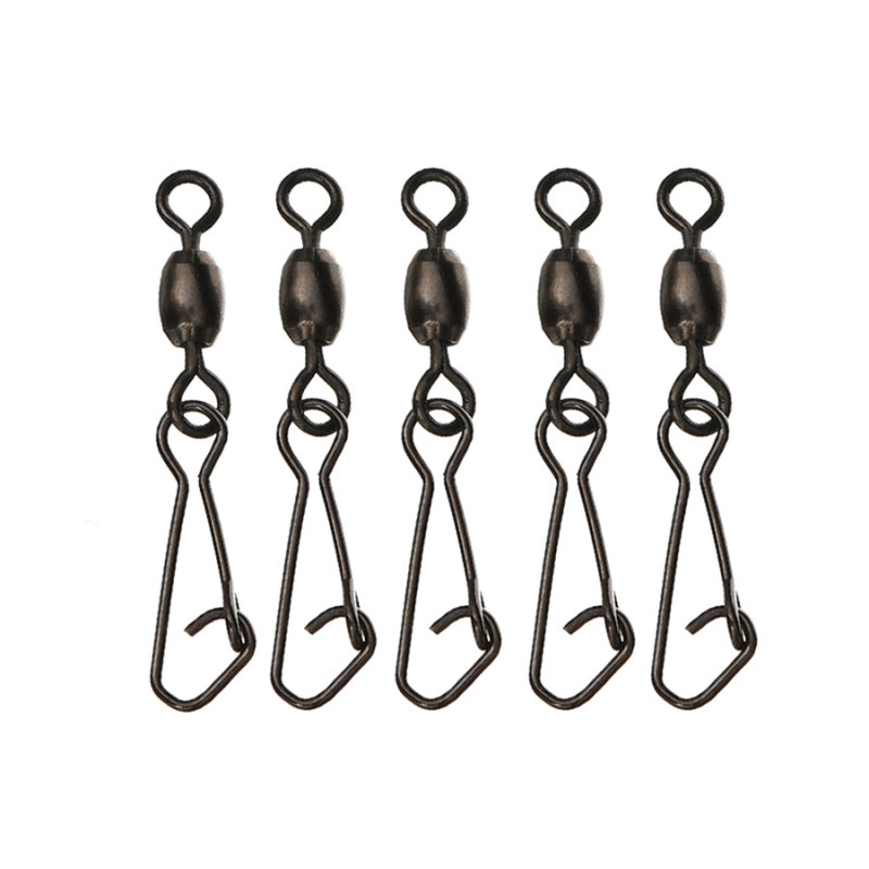 Фідерна застібка з вертлюгом Flagman Feeder Hooked Snap Link Swivels L