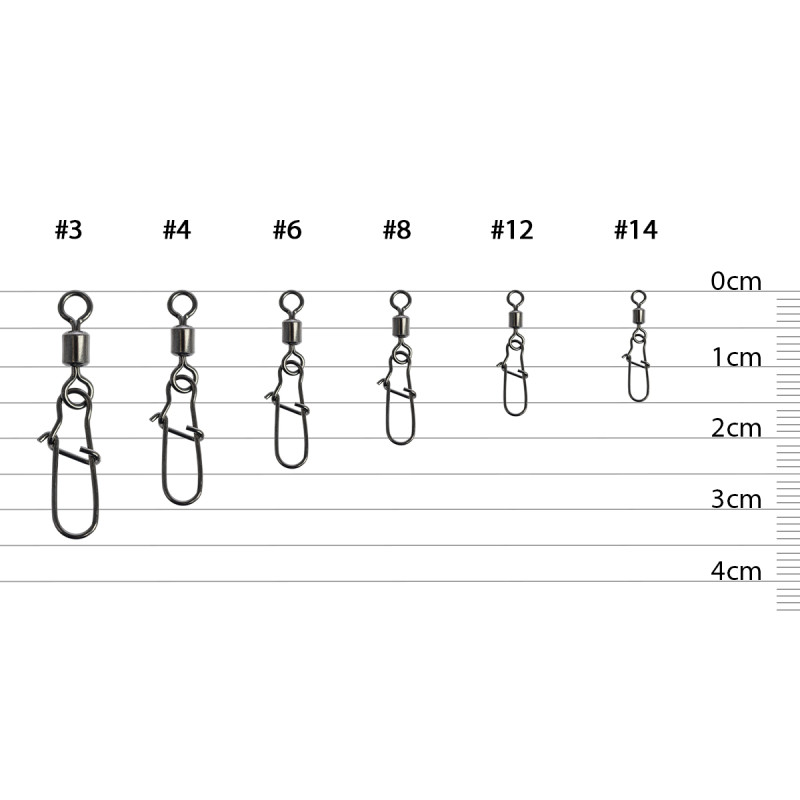 Вертлюжок з застібкою Select Basic Swivel Snap #4 (8 шт/уп)