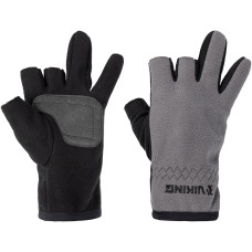Рукавички Viking Fishing Ice Master Gloves M (fleece) 3 cut finger Grey-graphite