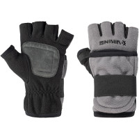 Рукавички Viking Fishing Ice Pro Gloves L (fleece) 5 cut finger+cover Grey-graphite