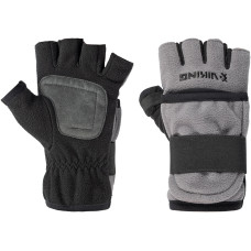 Рукавички Viking Fishing Ice Pro Gloves XXL (fleece) 5 cut finger+cover Grey-graphite