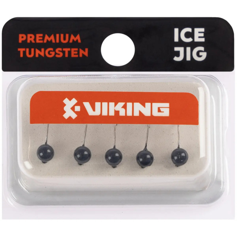 Мормишка вольфрамова Viking Fishing Round 0.64g 4mm Black (5шт)