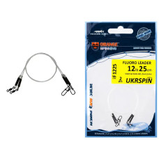 Повідець Ukrspin Orange Spinning Fluoro Sunline 20см 14кг(30lb)/0.6 мм (2шт/уп)