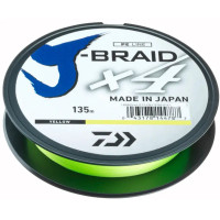 Шнур Daiwa J-Braid X4 0.10mm 135м Yellow