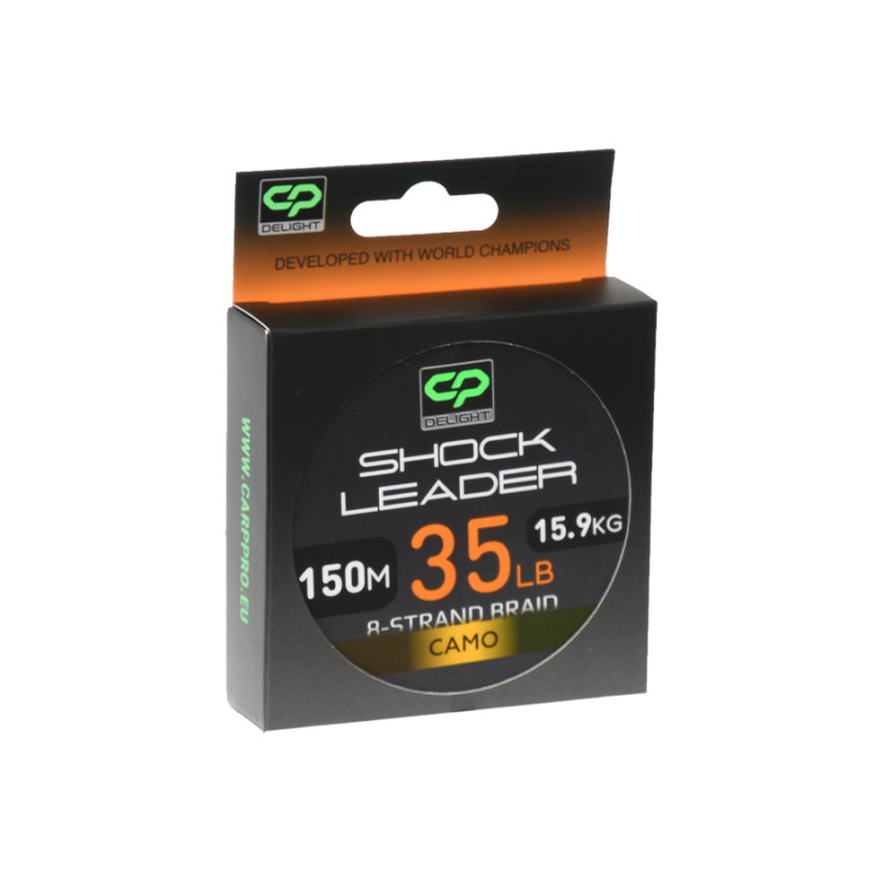 Шоклідер Carp Pro Delight Shock Leader Х8 Camo 150м 35lb