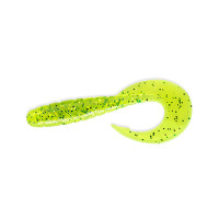 Твистер Fishup Mighty Grub 3.5" #026 Fluo Chartreuse Green