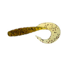 Твістер Fishup Mighty Grub 4.5" #045 Green Pumpkin Red Black