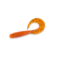 Твістер Fishup Mighty Grub 4.5" #049 Orange Pumpkin/Black