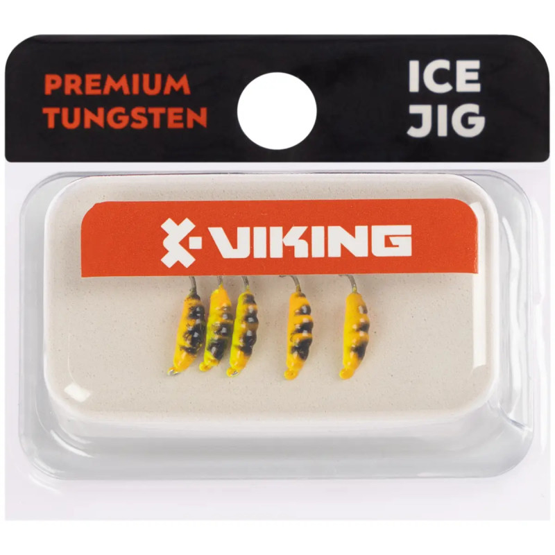 Мормишка вольфрамова Viking Fishing Shrimp 0.33g 7mm Hot2 (5шт)