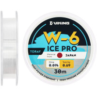 Леска Viking Fishing Ice Pro W-6 30m 0.083mm 0.82kg Сlear