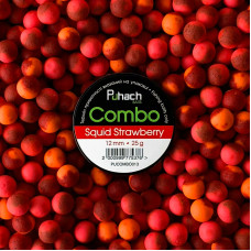 Бойли Puhach Baits Combo 12 mm - Squid Strawberry (Кальмар Полуниця)