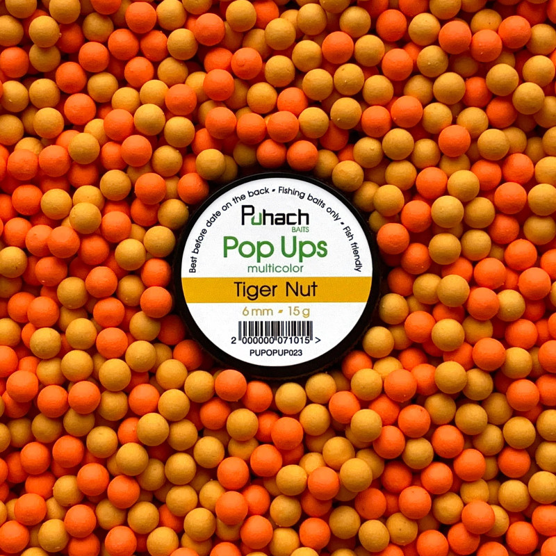 Попап Puhach Baits Pop Ups 6 mm Multicolor - Tiger Nut (Тигровый Орех)
