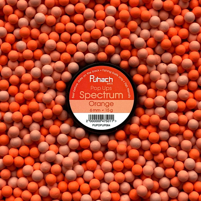 Попап Puhach Baits Pop Ups 6 mm Spectrum - Orange (Помаранчевий)