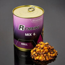 Зернова суміш "MIX-6" зерен Криль ROBIN 900 мл. ж/б