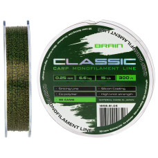 Волосінь Brain Classic Carp Line 3D Camo 300m 0.35mm 25lb 10.7kg