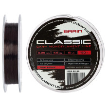 Волосінь Brain Classic Carp Line Dark Brown 150m 0.28mm 18lb 7.9kg