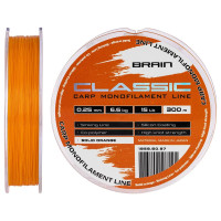 Волосінь Brain Classic Carp Line Solid Orange 300m 0.28mm 18lb 7.9kg