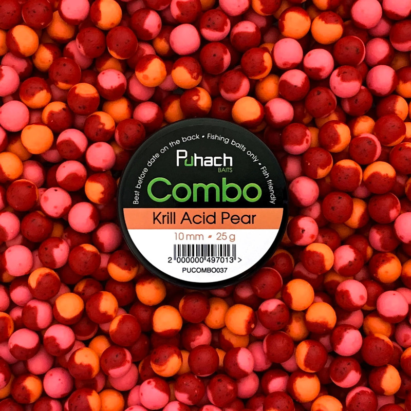 Бойли Puhach Baits Combo 10 mm - Krill Acid Pear (Криль Кисла Груша)