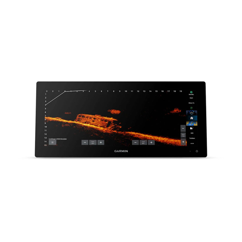 Ехолот картплоттер Garmin GPSMAP 1523xsv з базовою картою світу та сонаром