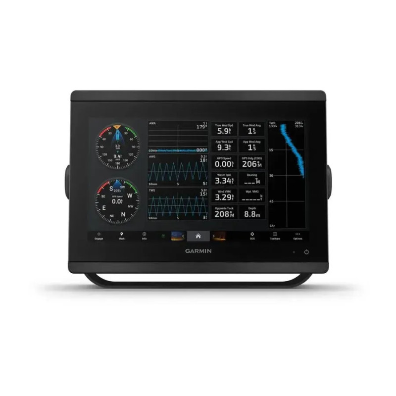 Ехолот картплоттер Garmin GPSMAP 8412 з базовою картою світу