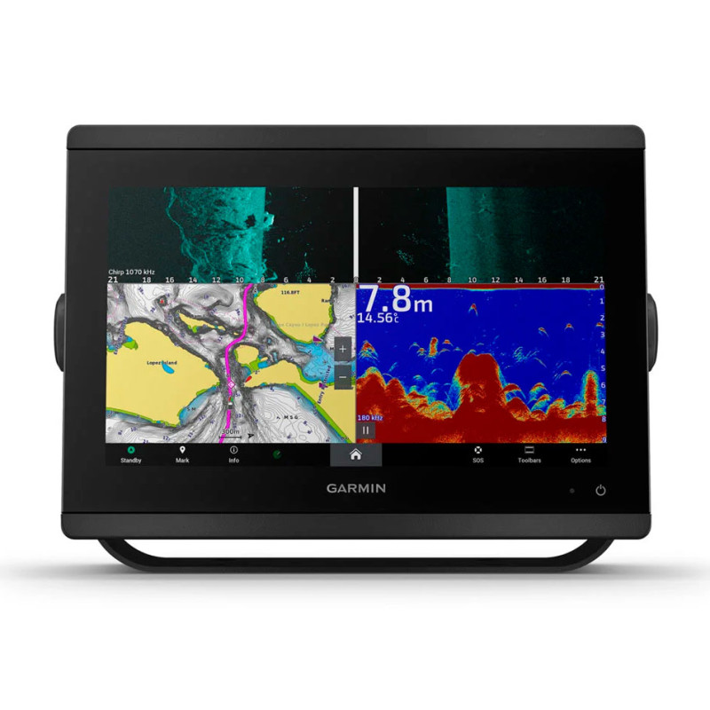Ехолот картплоттер Garmin GPSMAP 8412xsv з базовою картою світу та сонаром