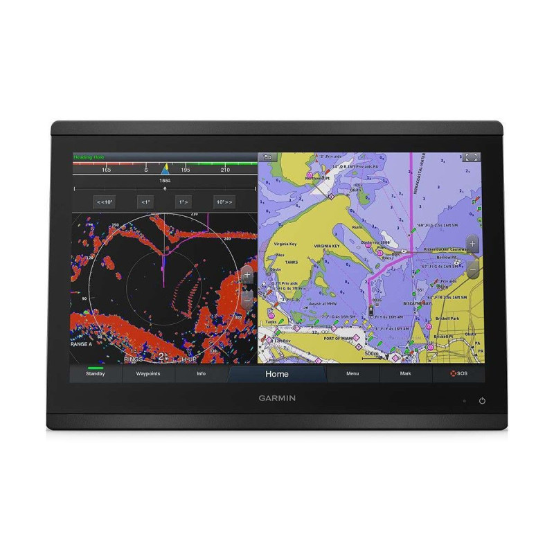 Эхолот картплоттер Garmin GPSMAP 8416 с базовой картой мира, без датчика