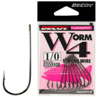 Крючок Decoy Worm4 Strong Wire #4/0 (8 шт/уп)